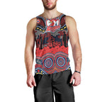 ANZAC Day Sydney Roosters Men Tank Top Military Memorial Aboriginal Indigenous Art