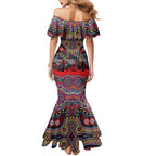 ANZAC Day Sydney Roosters Mermaid Dress Military Memorial Aboriginal Indigenous Art