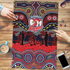 ANZAC Day Sydney Roosters Puzzle Military Memorial Aboriginal Indigenous Art