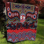 ANZAC Day Sydney Roosters Quilt Military Memorial Aboriginal Indigenous Art