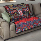 ANZAC Day Sydney Roosters Quilt Military Memorial Aboriginal Indigenous Art
