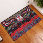 ANZAC Day Sydney Roosters Rubber Doormat Military Memorial Aboriginal Indigenous Art