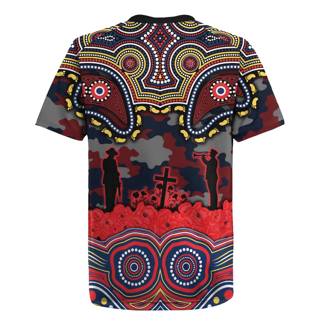 ANZAC Day Sydney Roosters Rugby Jersey Military Memorial Aboriginal Indigenous Art