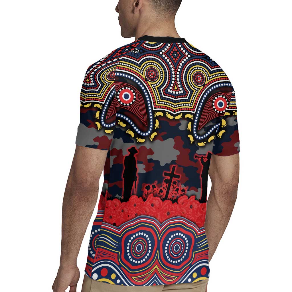 ANZAC Day Sydney Roosters Rugby Jersey Military Memorial Aboriginal Indigenous Art