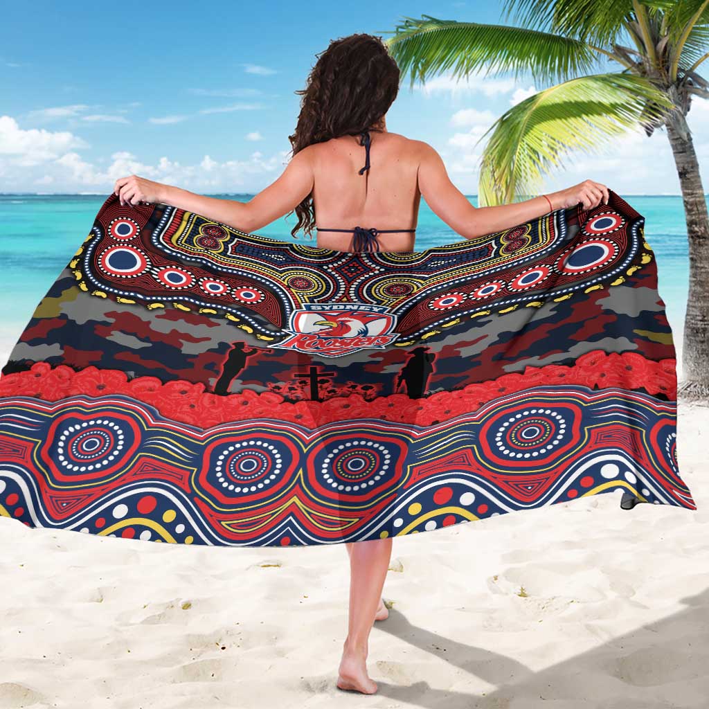 ANZAC Day Sydney Roosters Sarong Military Memorial Aboriginal Indigenous Art