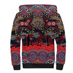 ANZAC Day Sydney Roosters Sherpa Hoodie Military Memorial Aboriginal Indigenous Art