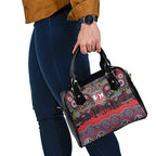 ANZAC Day Sydney Roosters Shoulder Handbag Military Memorial Aboriginal Indigenous Art