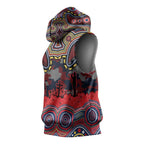 ANZAC Day Sydney Roosters Sleeveless Hoodie Military Memorial Aboriginal Indigenous Art