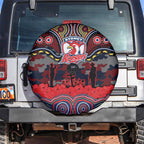 ANZAC Day Sydney Roosters Spare Tire Cover Military Memorial Aboriginal Indigenous Art