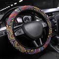 ANZAC Day Sydney Roosters Steering Wheel Cover Military Memorial Aboriginal Indigenous Art