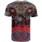 ANZAC Day Sydney Roosters T Shirt Military Memorial Aboriginal Indigenous Art