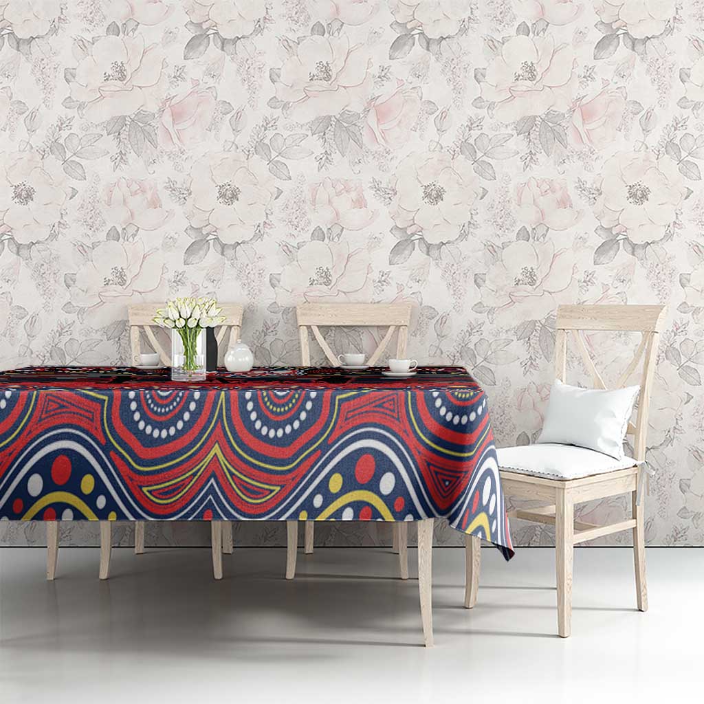 ANZAC Day Sydney Roosters Tablecloth Military Memorial Aboriginal Indigenous Art