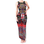 ANZAC Day Sydney Roosters Tank Maxi Dress Military Memorial Aboriginal Indigenous Art