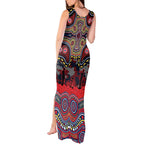 ANZAC Day Sydney Roosters Tank Maxi Dress Military Memorial Aboriginal Indigenous Art