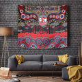 ANZAC Day Sydney Roosters Tapestry Military Memorial Aboriginal Indigenous Art