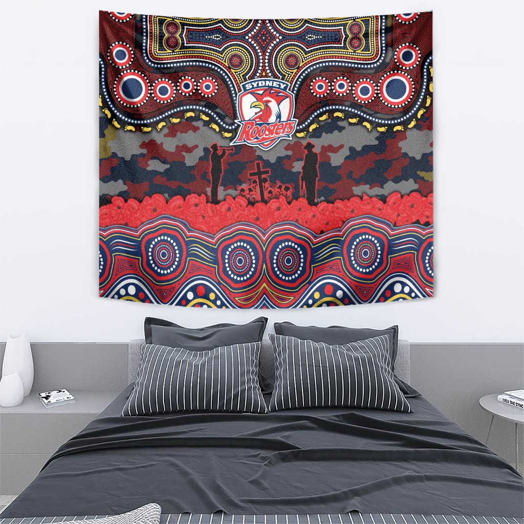 ANZAC Day Sydney Roosters Tapestry Military Memorial Aboriginal Indigenous Art