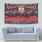 ANZAC Day Sydney Roosters Tapestry Military Memorial Aboriginal Indigenous Art