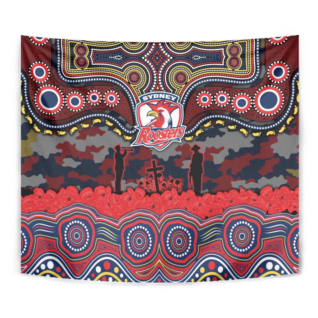 ANZAC Day Sydney Roosters Tapestry Military Memorial Aboriginal Indigenous Art