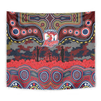ANZAC Day Sydney Roosters Tapestry Military Memorial Aboriginal Indigenous Art