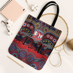 ANZAC Day Sydney Roosters Tote Bag Military Memorial Aboriginal Indigenous Art