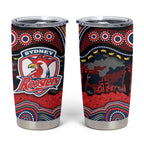 ANZAC Day Sydney Roosters Tumbler Cup Military Memorial Aboriginal Indigenous Art