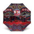 ANZAC Day Sydney Roosters Umbrella Military Memorial Aboriginal Indigenous Art