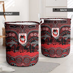 ANZAC Day St George Illawarra Dragons Laundry Basket Military Memorial Aboriginal Indigenous Art