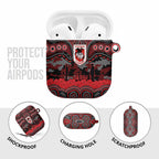 ANZAC Day St George Illawarra Dragons AirPods Case Military Memorial Aboriginal Indigenous Art