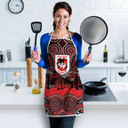 ANZAC Day St George Illawarra Dragons Apron Military Memorial Aboriginal Indigenous Art