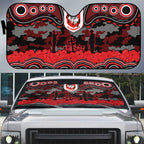 ANZAC Day St George Illawarra Dragons Auto Sun Shade Military Memorial Aboriginal Indigenous Art
