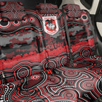 ANZAC Day St George Illawarra Dragons Back Car Seat Cover Military Memorial Aboriginal Indigenous Art