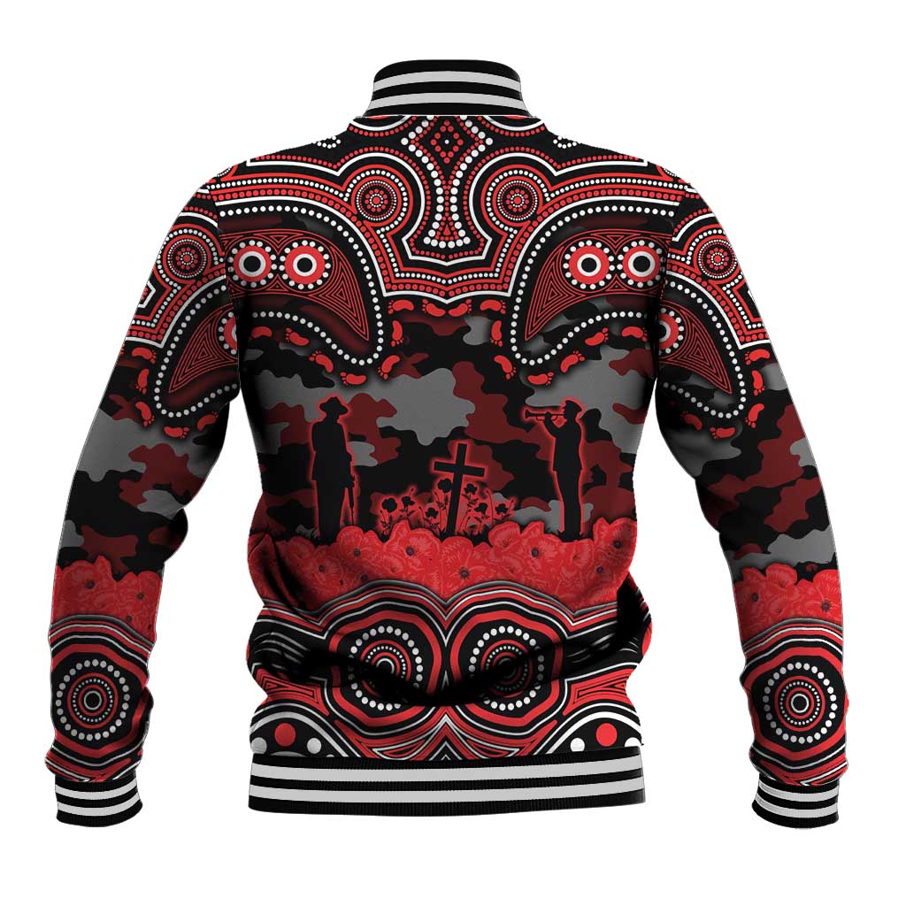 ANZAC Day St George Illawarra Dragons Baseball Jacket Military Memorial Aboriginal Indigenous Art
