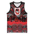 ANZAC Day St George Illawarra Dragons Basketball Jersey Military Memorial Aboriginal Indigenous Art