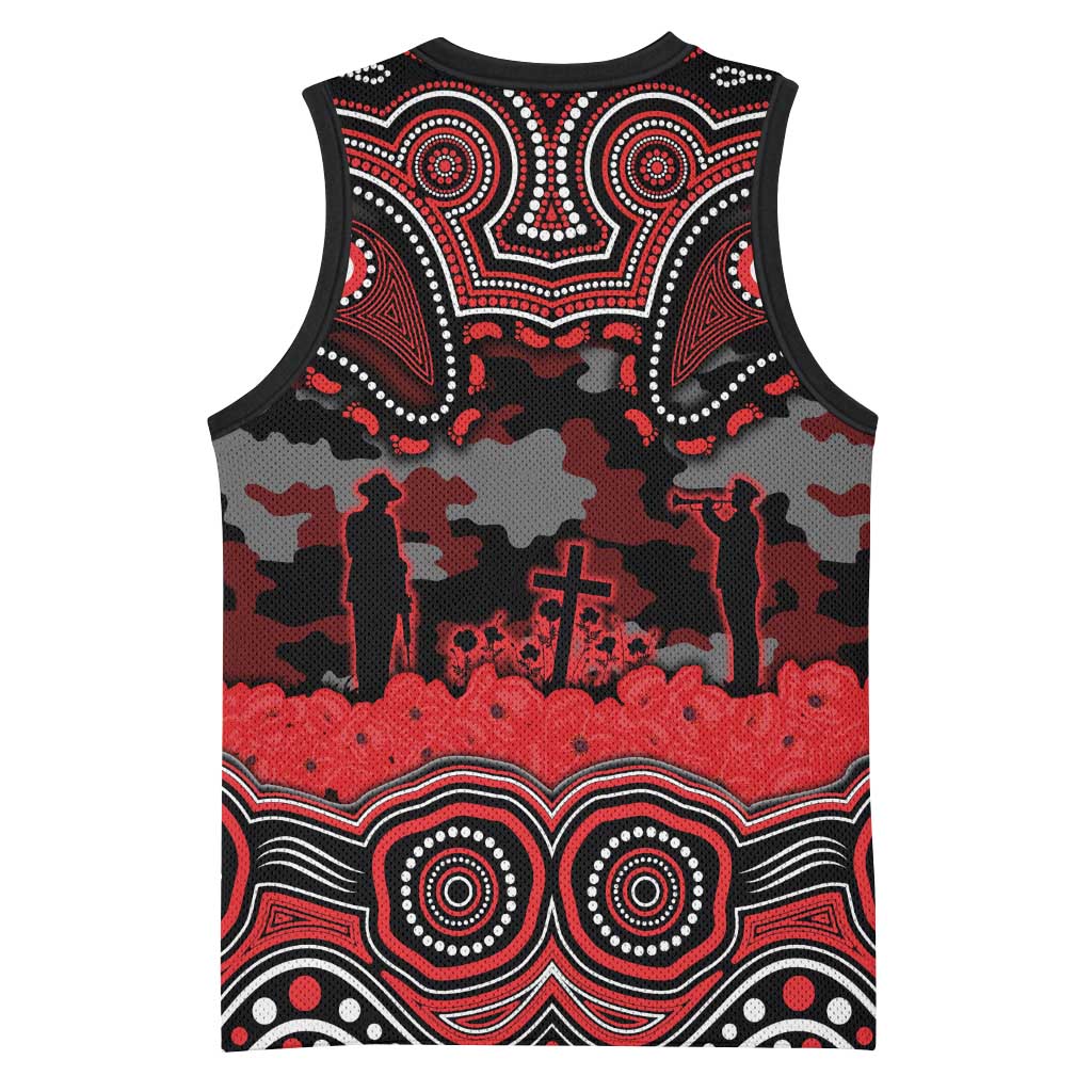 ANZAC Day St George Illawarra Dragons Basketball Jersey Military Memorial Aboriginal Indigenous Art