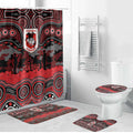 ANZAC Day St George Illawarra Dragons Bathroom Set Military Memorial Aboriginal Indigenous Art