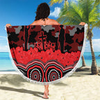 ANZAC Day St George Illawarra Dragons Beach Blanket Military Memorial Aboriginal Indigenous Art