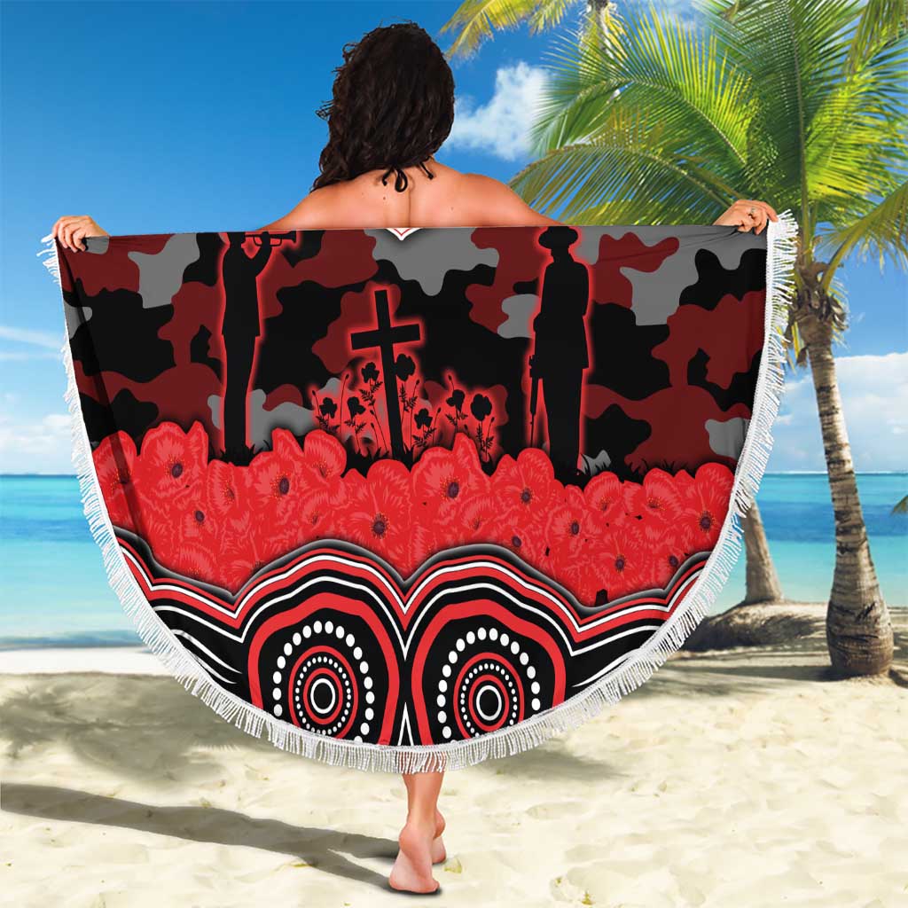 ANZAC Day St George Illawarra Dragons Beach Blanket Military Memorial Aboriginal Indigenous Art
