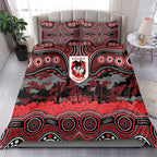 ANZAC Day St George Illawarra Dragons Bedding Set Military Memorial Aboriginal Indigenous Art