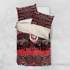 ANZAC Day St George Illawarra Dragons Bedding Set Military Memorial Aboriginal Indigenous Art