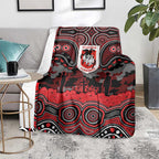 ANZAC Day St George Illawarra Dragons Blanket Military Memorial Aboriginal Indigenous Art
