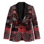 ANZAC Day St George Illawarra Dragons Blazer Military Memorial Aboriginal Indigenous Art
