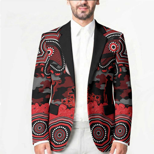 ANZAC Day St George Illawarra Dragons Blazer Military Memorial Aboriginal Indigenous Art