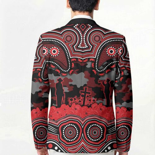 ANZAC Day St George Illawarra Dragons Blazer Military Memorial Aboriginal Indigenous Art