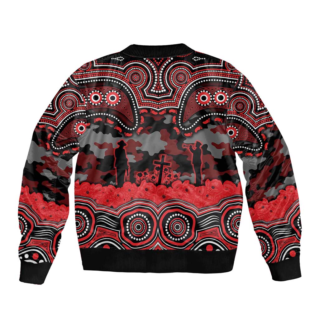 ANZAC Day St George Illawarra Dragons Bomber Jacket Military Memorial Aboriginal Indigenous Art