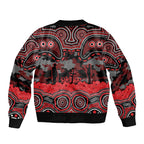 ANZAC Day St George Illawarra Dragons Bomber Jacket Military Memorial Aboriginal Indigenous Art
