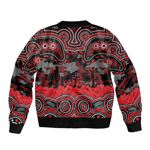 ANZAC Day St George Illawarra Dragons Bomber Jacket Military Memorial Aboriginal Indigenous Art
