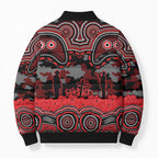 ANZAC Day St George Illawarra Dragons Bomber Puffer Jacket Military Memorial Aboriginal Indigenous Art