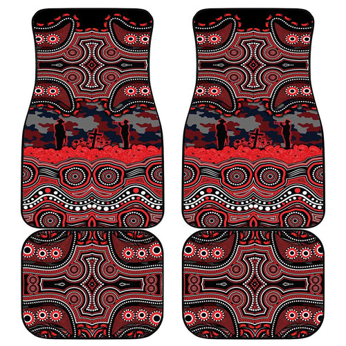 ANZAC Day St George Illawarra Dragons Car Mats Military Memorial Aboriginal Indigenous Art