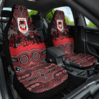 ANZAC Day St George Illawarra Dragons Car Seat Cover Military Memorial Aboriginal Indigenous Art