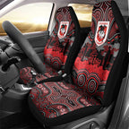 ANZAC Day St George Illawarra Dragons Car Seat Cover Military Memorial Aboriginal Indigenous Art